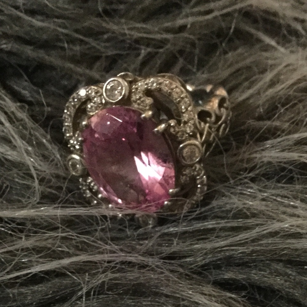 Erica Courtney princess pink ring size 6 1/2 -7